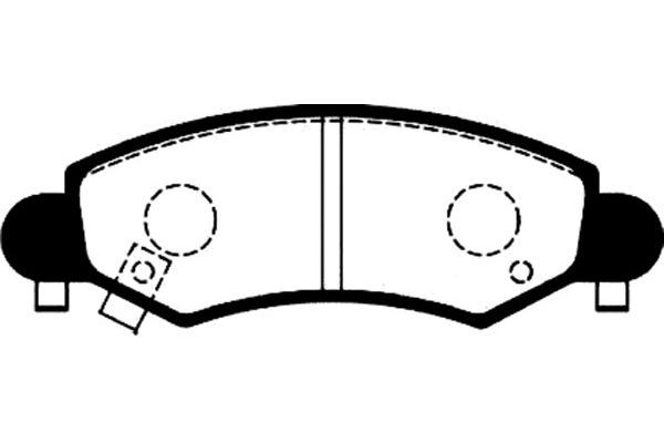 KAVO PARTS Комплект тормозных колодок, дисковый тормоз BP-8517